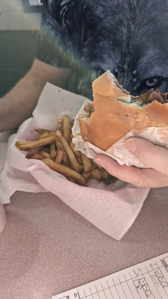 lg Pork Sandwich and Fries